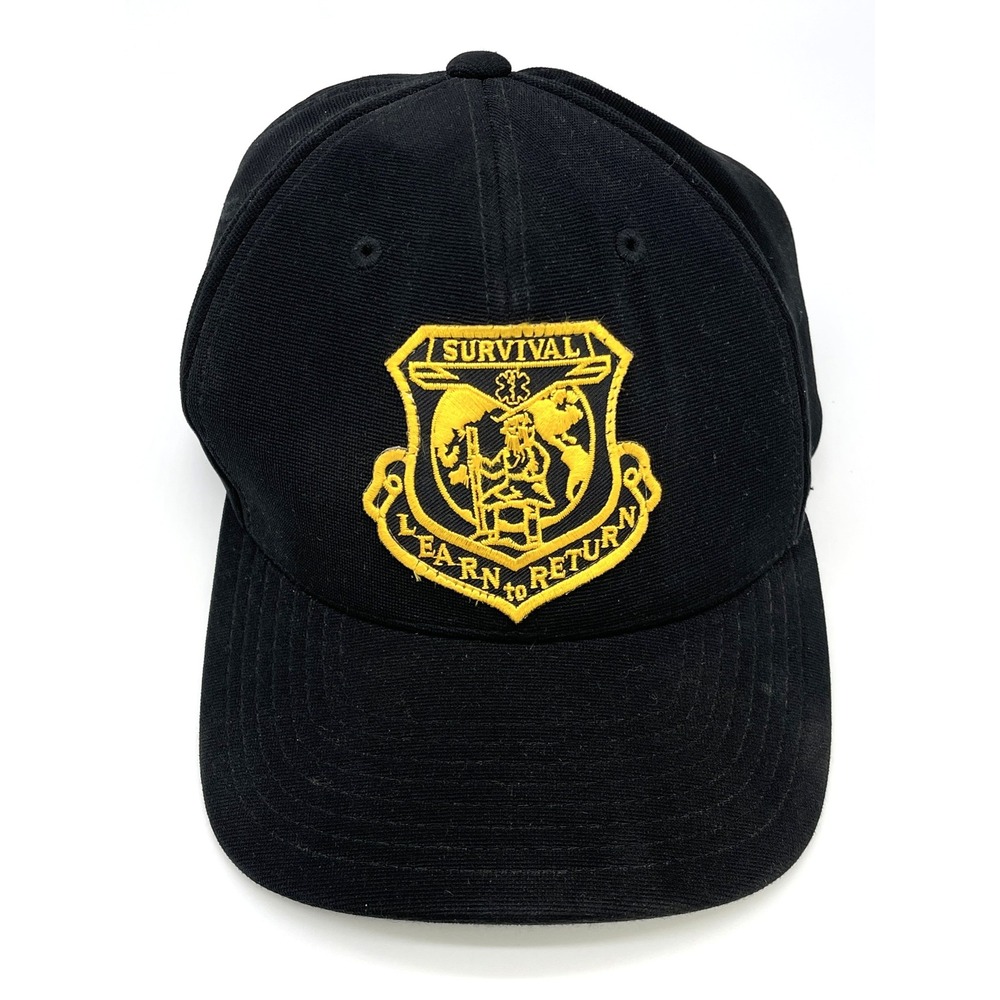 Pacific Headwear Survival Learn To Return Hat L/XL Black Performance Tactical